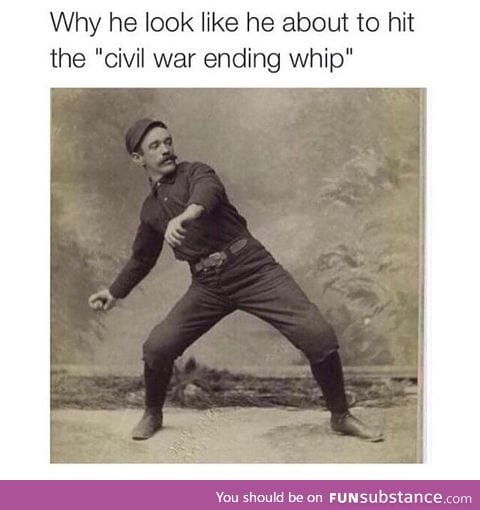 "Civil war ending whip"
