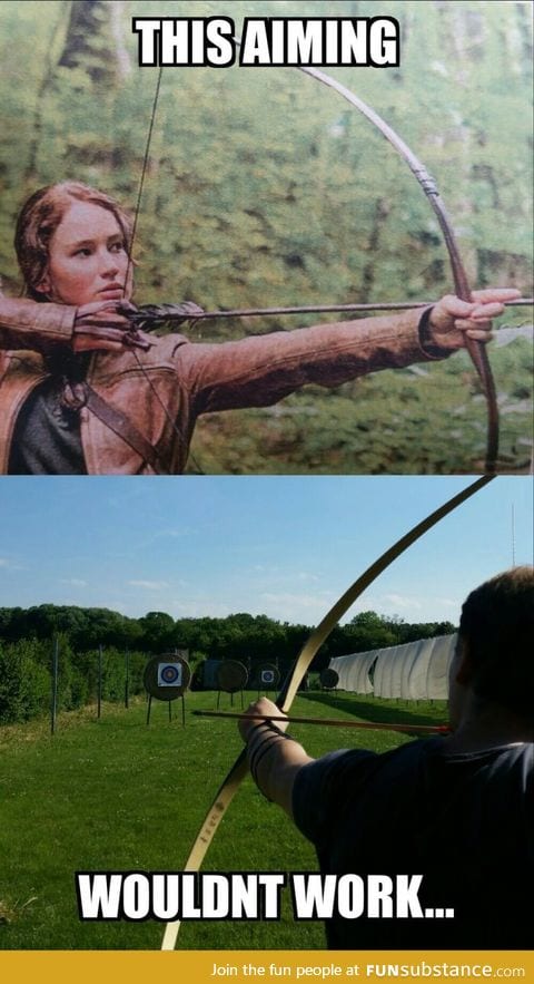 That's how her aiming would look from another perspective
