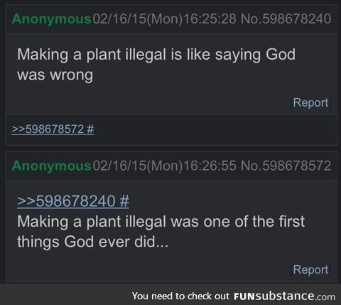 Making a plant illegal