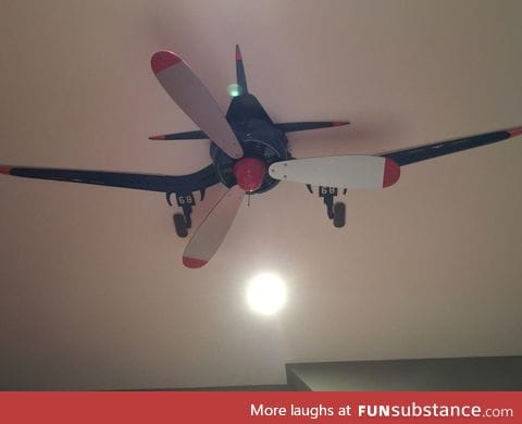 A very cool ceiling fan!
