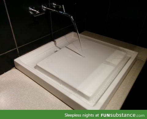 A sink without a bowl