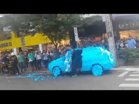 Asshole who parked in a wheelchair lot got his car covered in sticker