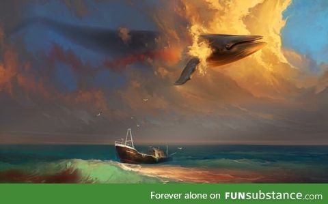 There's something about the idea of flying whales that I really love