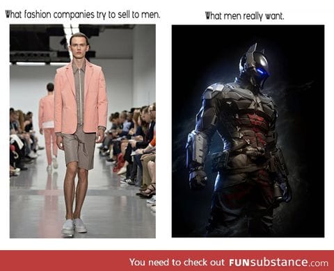 What men really want in fashion