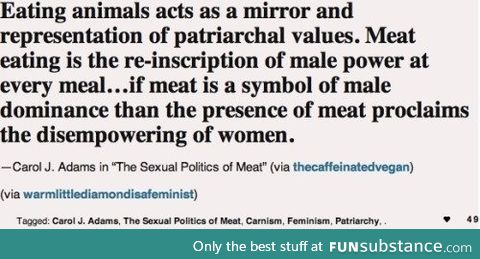 Feminists joins Vegans