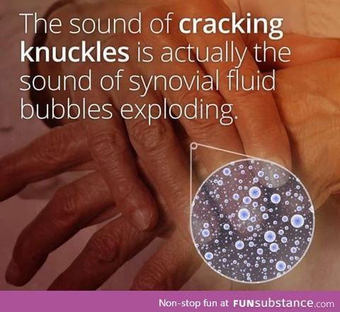 This is the cause of popping in your knuckles