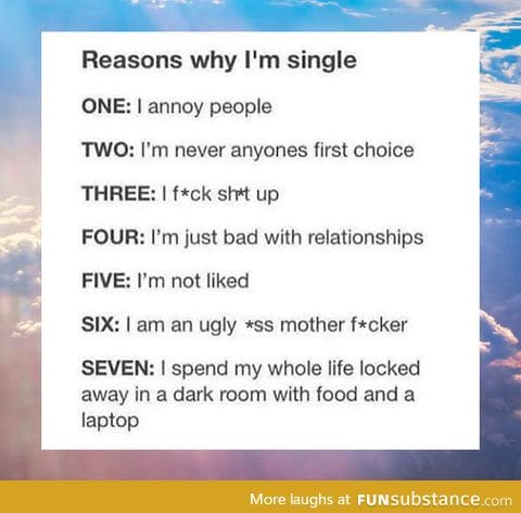 Reasons Why I'm Single