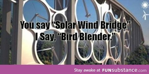 Bird blender or solar wind bridge