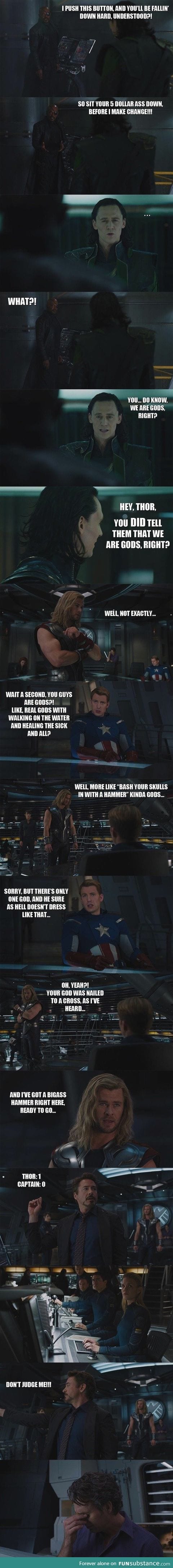 Thor vs Captain America