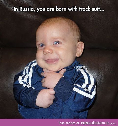 Russians and their track suits