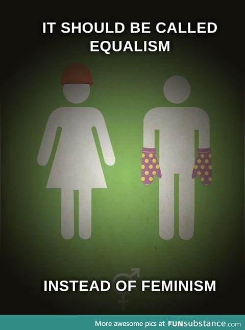 Why not rename feminism to equalism?