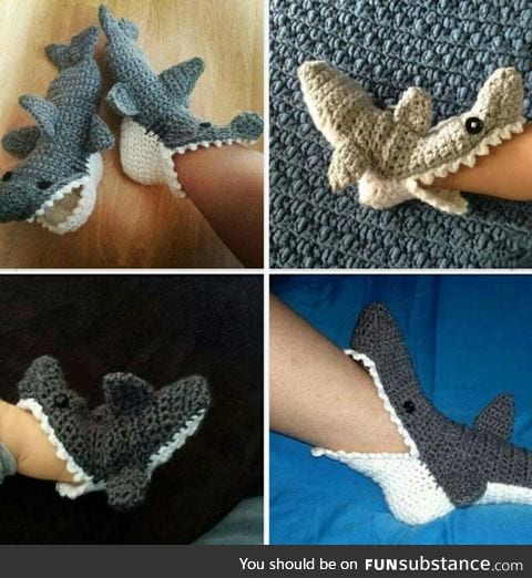 Cool looking shark socks