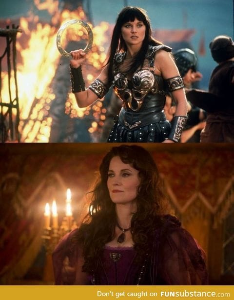 Remember Xena the warrior princess? Well, take a look at her now