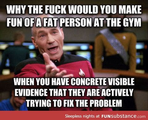 Fat people at the gym