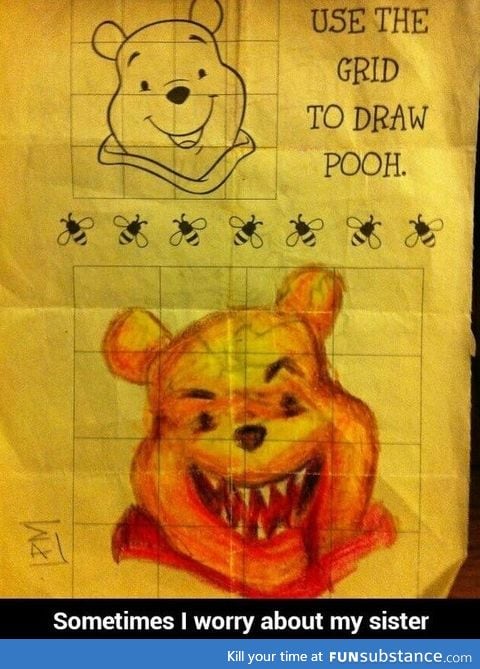 How to draw Pooh