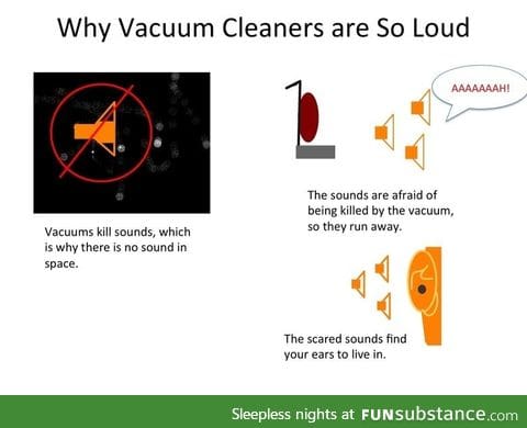 Why vacuum cleaners are so loud