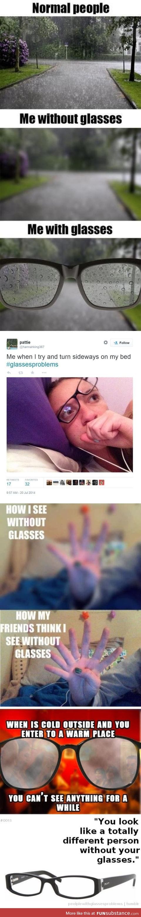 Glasses people problems