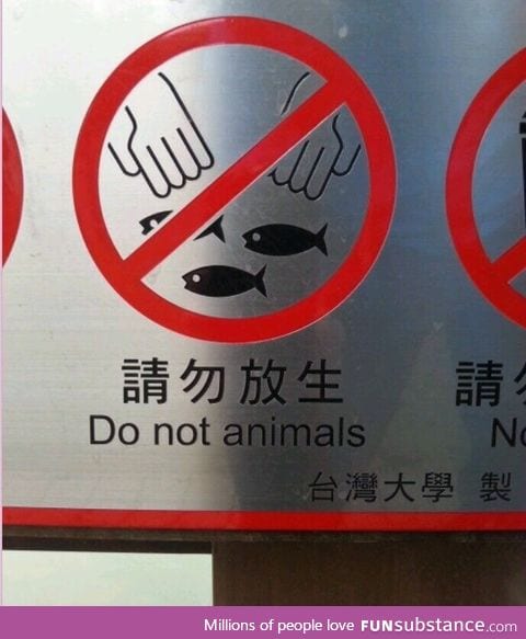 Oh, I'm going to animals