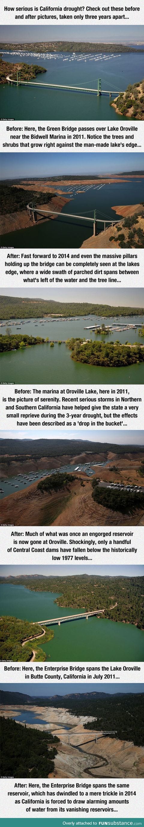 These pictures show how severe is California's Drought