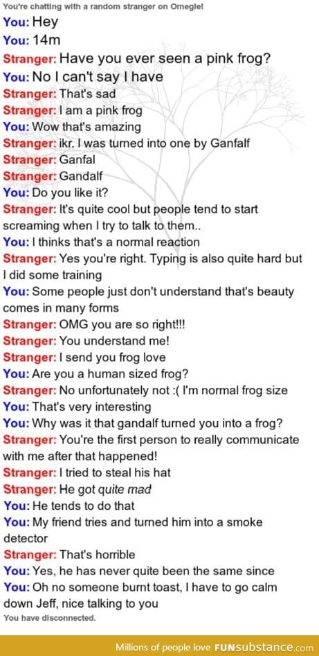 My convo on omegle