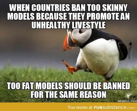 Fat models should be banned for the same reason