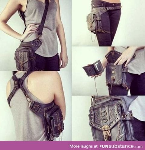 Awesome purse than can hang anywhere on your body