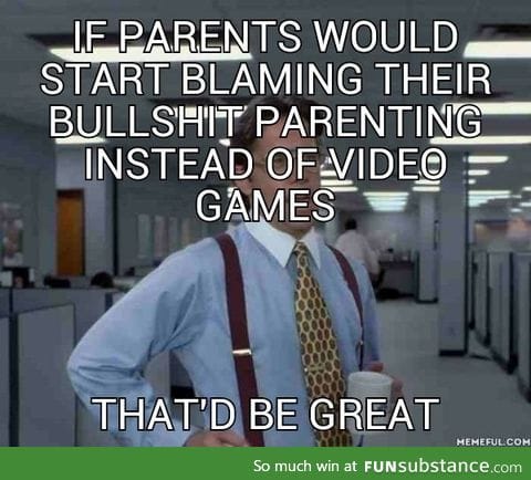 Don't blame the games, blame the parents