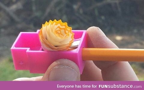 The rare pencil sharpner flower thing!