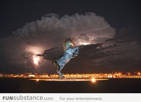 The Blue Mustang at Denver International Airport, Colorado