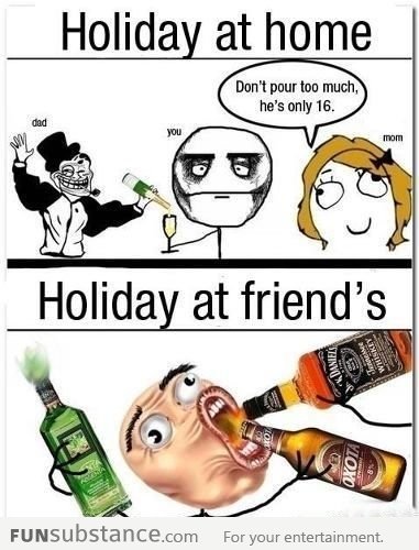 Holiday With Family Vs Friend