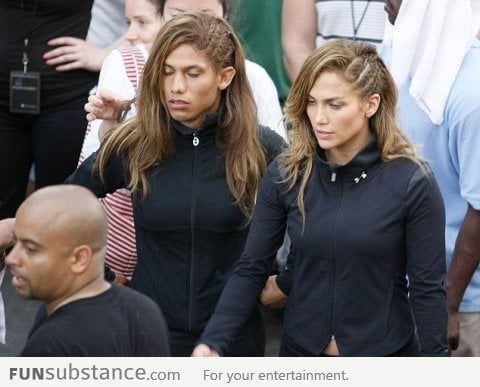 Jennifer Lopez's stunt double is a man!