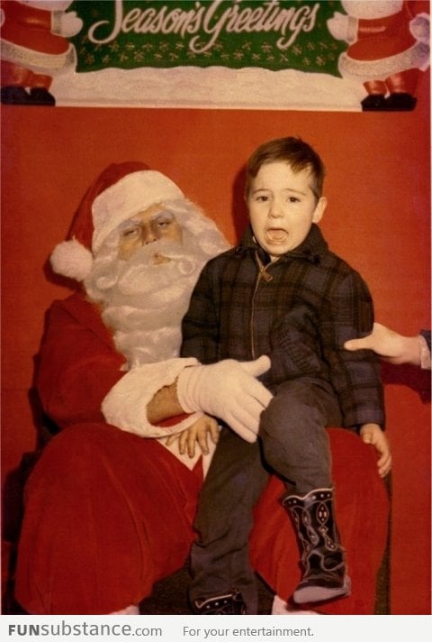 One of my favorite creepy Santa shots