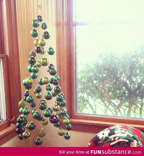 A Suspended Christmas Tree