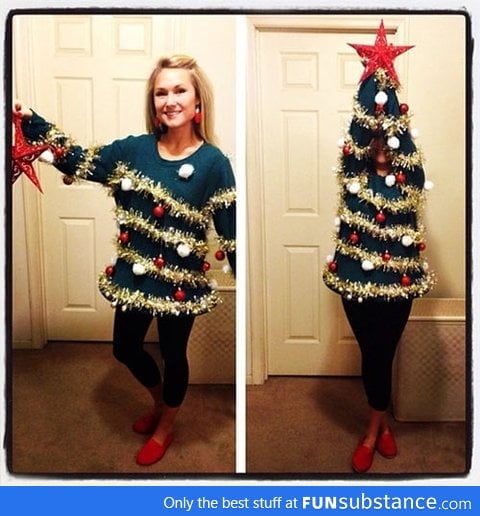 Christmas tree sweater