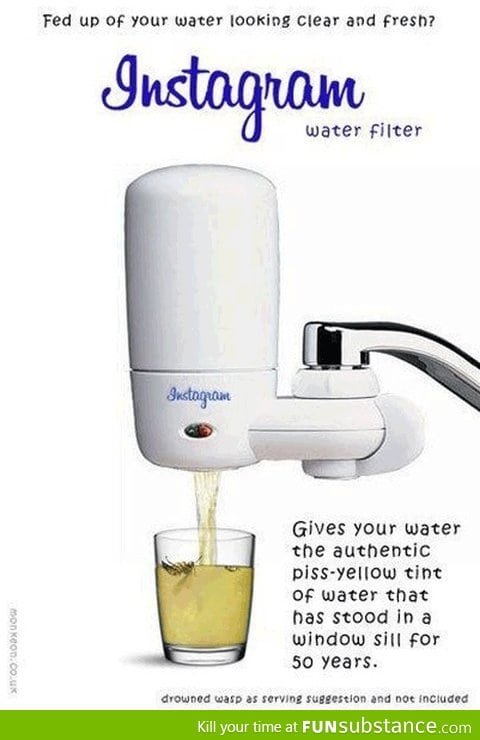 Instagram water filter