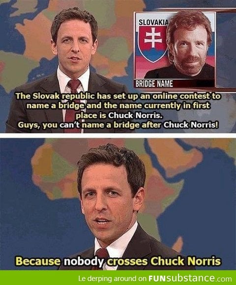 Nobody crosses Chuck Norris