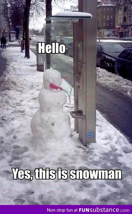 Frosty answers the phone