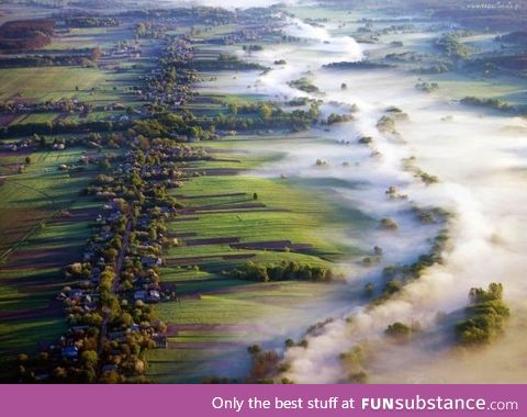 Fog from an elevated viewpoint