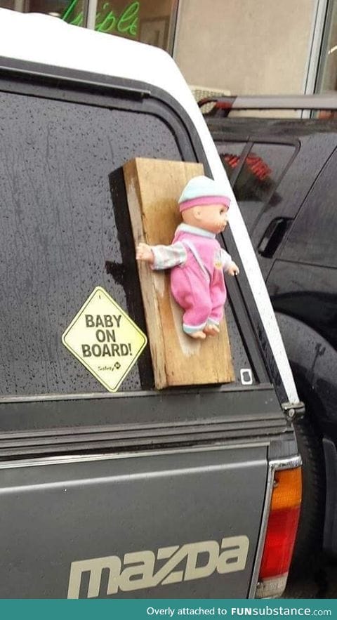 Literally baby on board