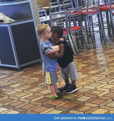 Hugging strangers in fast food restaurants, no big deal