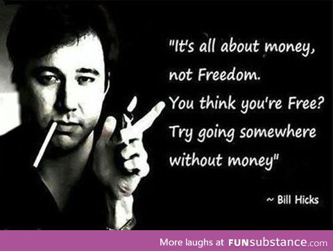 Think freedom is not about money