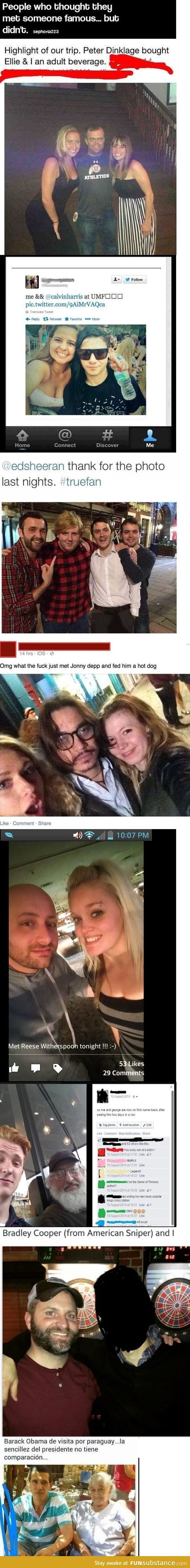 people who thought they met celebrities (except for the skrillex one)