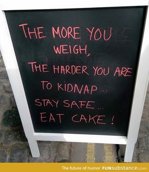 *chanting* cake cake cake cake cake cake cake...