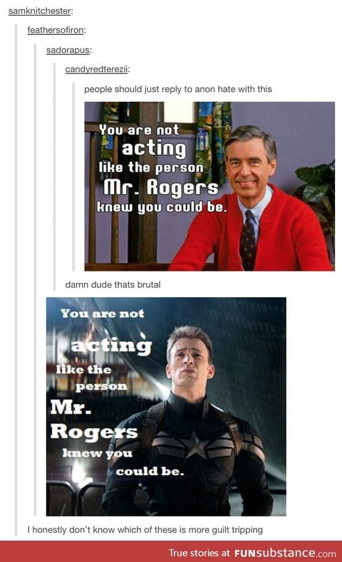 Mr Rogers is Disapointed