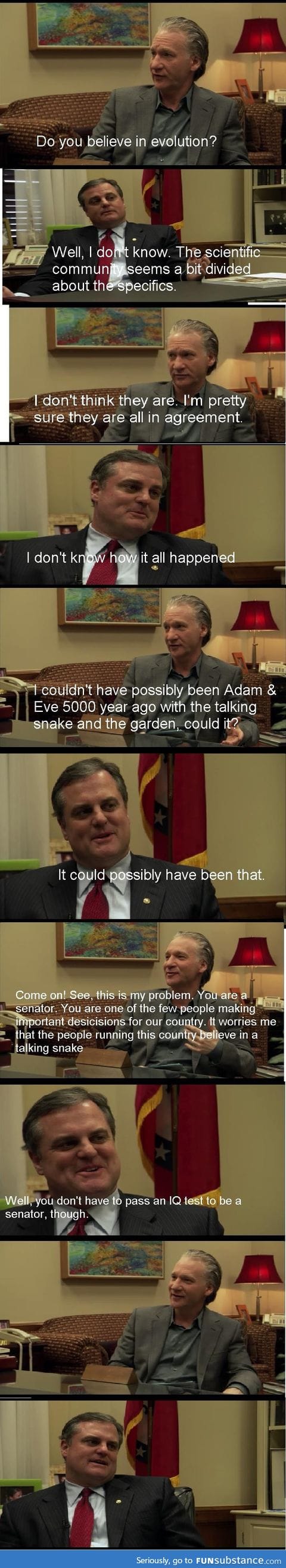 This senator is smart