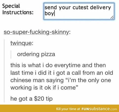 ordering pizza