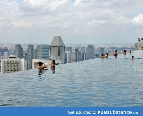 The Infinity pool in Singapore