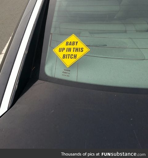 New take on the "baby on board" stickers