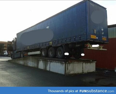 They told the truck driver that they wanted to load from the ramp