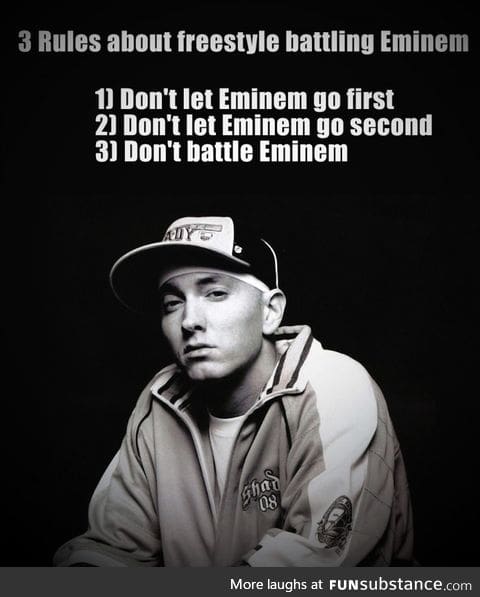 Because he's the Rap God